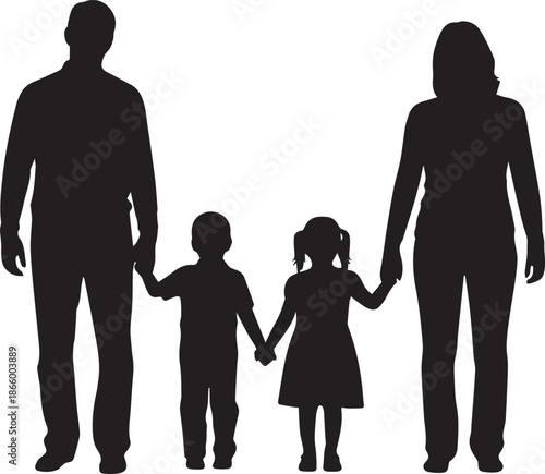 Family holding hands