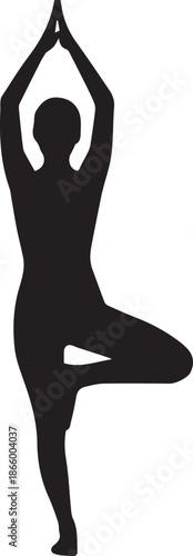 Person practicing yoga pose