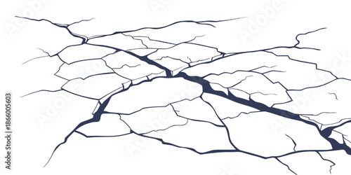 Abstract cracked surface