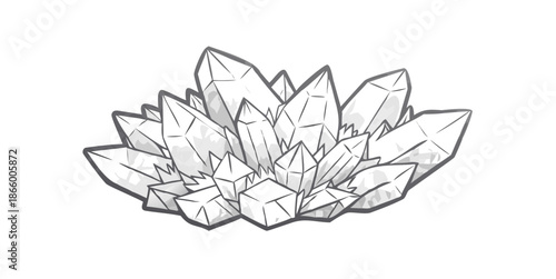 Abstract crystal flower