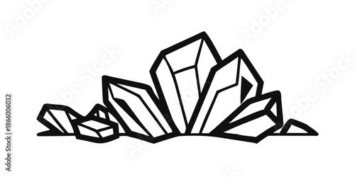Geometric crystal illustration