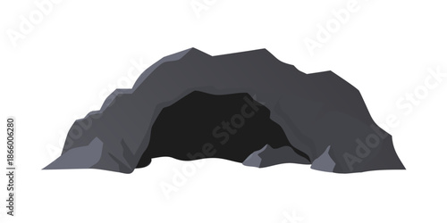 Cave entrance illustration