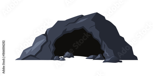 Illustration of a cave