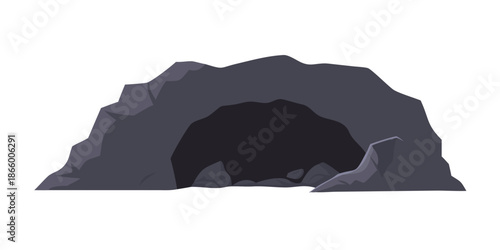 Illustration of a cave