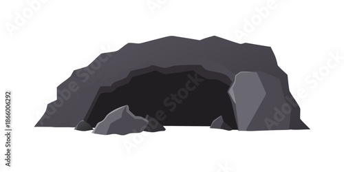 Dark cave entrance