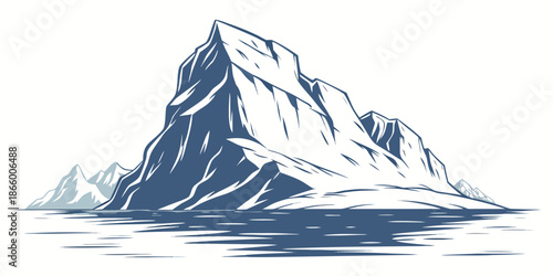 Iceberg in the ocean