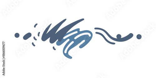 Abstract water splash illustration