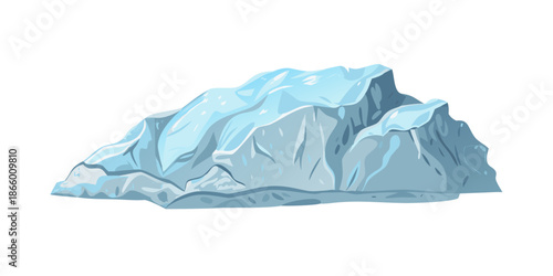 Illustration of a snow-capped mountain