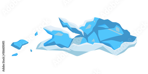 Melting iceberg