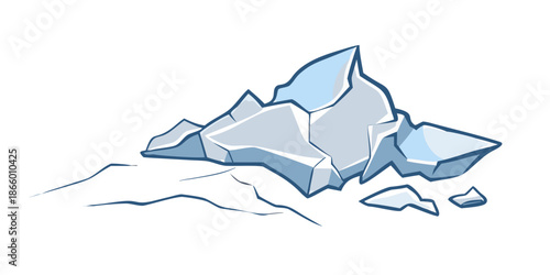 Melting iceberg