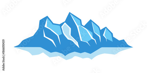 Snow-capped mountain range