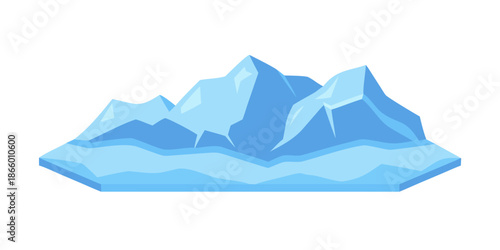 Snowy mountain landscape