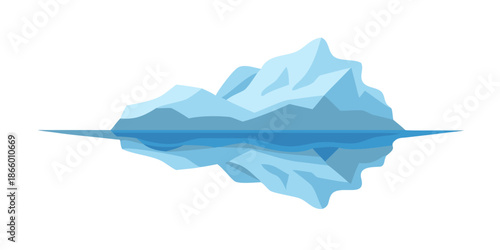 Mountain reflection in water