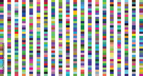 Vibrant genetic sequence illustration