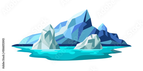 Floating icebergs