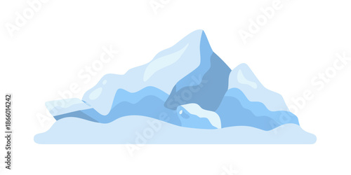 Snow-capped mountain landscape