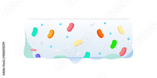 Colorful jelly beans illustration
