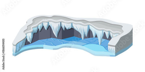 Iceberg cross-section