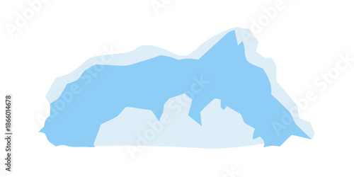 Abstract blue landscape