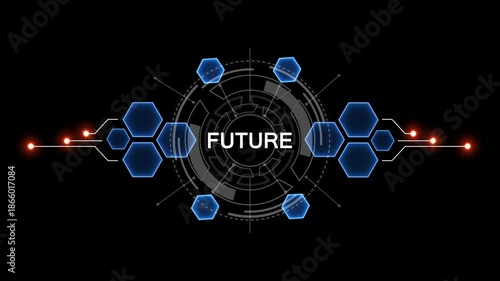 Wallpaper Mural Global network connection concept digital technology future business finance security innovation teamwork success data analysis machine learning artificial intelligence. 4k video  Torontodigital.ca