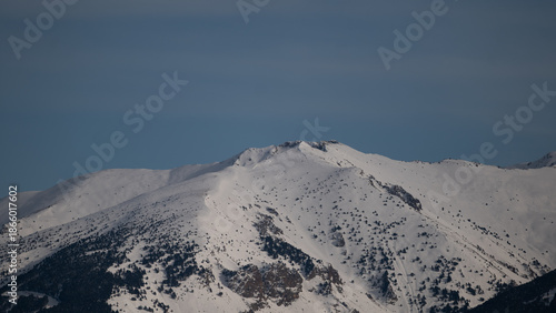 Canvas Print snow covered mountains