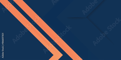 Dynamic interplay of blue and orange stripes creating a modern abstract background design. Vectors abstract graphic design.Can be used for banners, store discounts, business cards.Vector illustration.