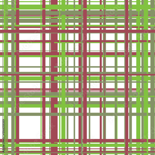 Intersecting lines in green and red