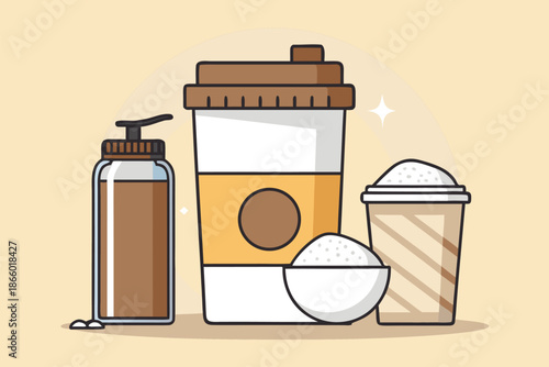 Collagen Coffee Biohacking Counter B