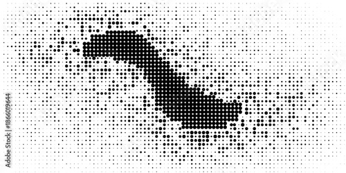 Halftone gradient. Dotted gradient, smooth dots spraying and halftones dot background seamless horizontal geometric pattern vector template set modern circle background modern