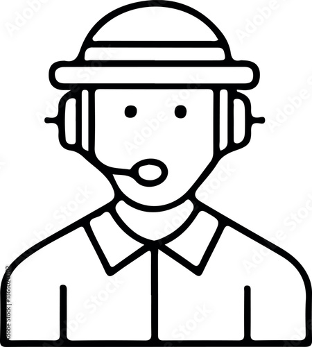 News and Media Line Icon  – Television, Newspaper, radio, Broadcasting, Reporter and Journalism Icons