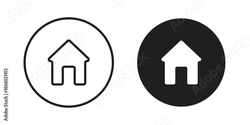 Home icons collection. Line vector sign, symbol for web and mobile
