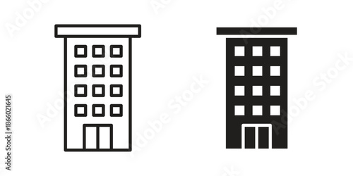 hotel icons collection. Line vector sign, symbol for web and mobile