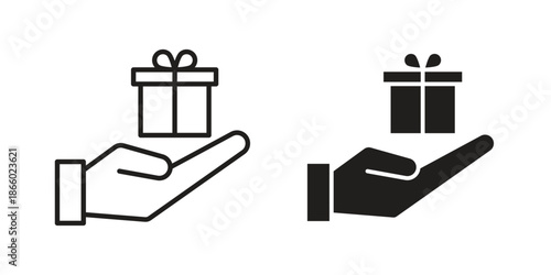 Loyalty program icons collection. Line vector sign, symbol for web and mobile