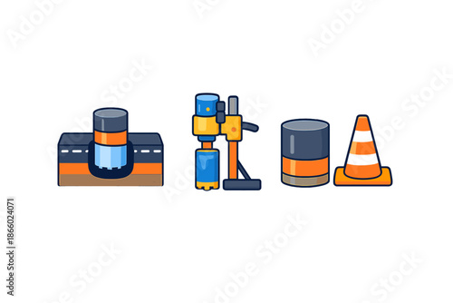 Construction and Drilling Icons