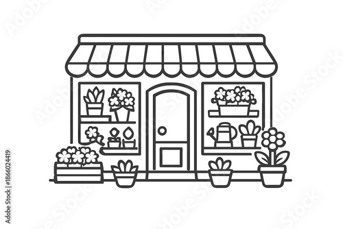 Flower Shop Facade Icon