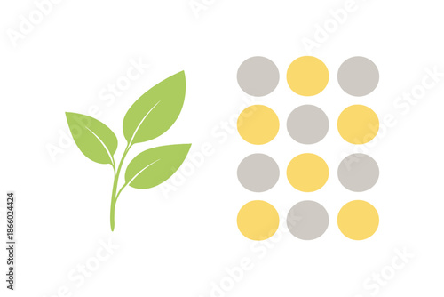 Abstract concept of growth and illumination