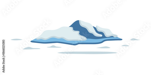 Snow-capped mountain illustration