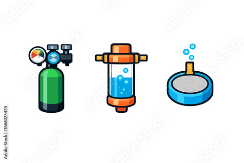 Chemistry and science icons