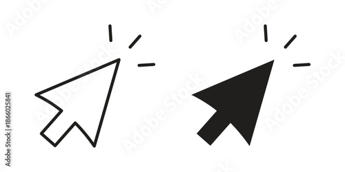 Mouse icons collection. Line vector sign, symbol for web and mobile