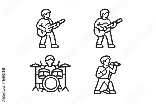 Musician Icons Set