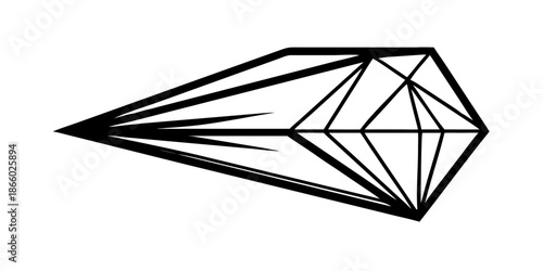 Geometric diamond shape