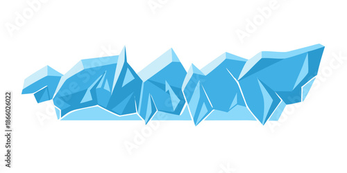 Abstract iceberg illustration