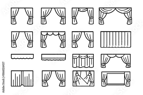 Collection of Curtain Icons