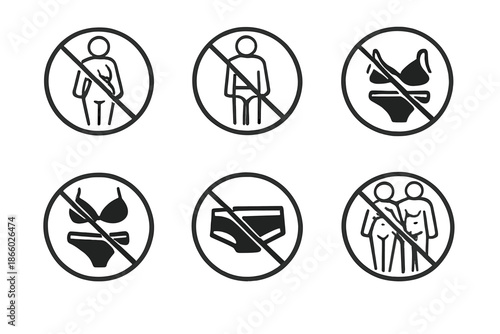 No Unclothed People Symbols