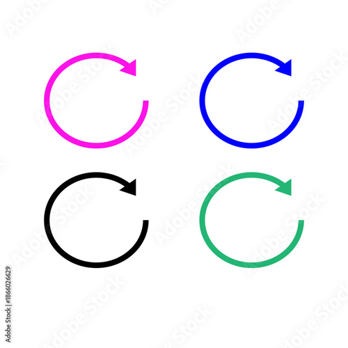 Circular Arrow Icons – UI Refresh Set