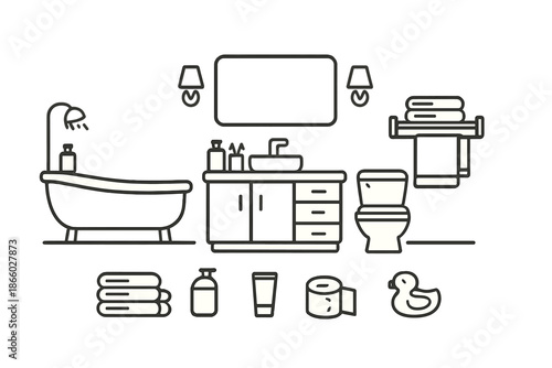 Clean Bathroom Icons