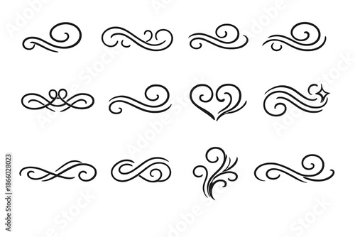 Elegant Swirl Ornaments Collection