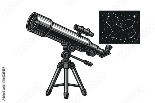 Telescope observing constellations
