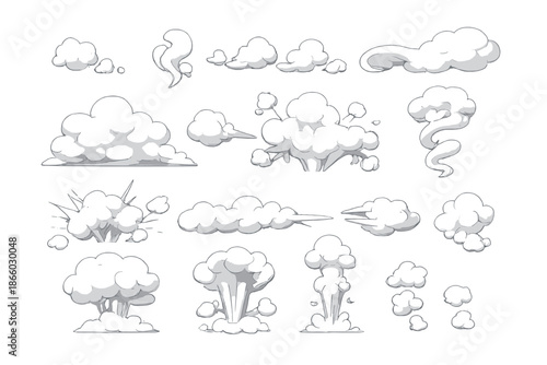 Cartoon Explosion and Smoke Effects Collection