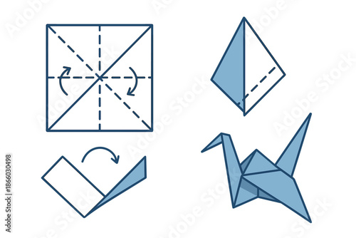 Origami Crane Folding Instructions